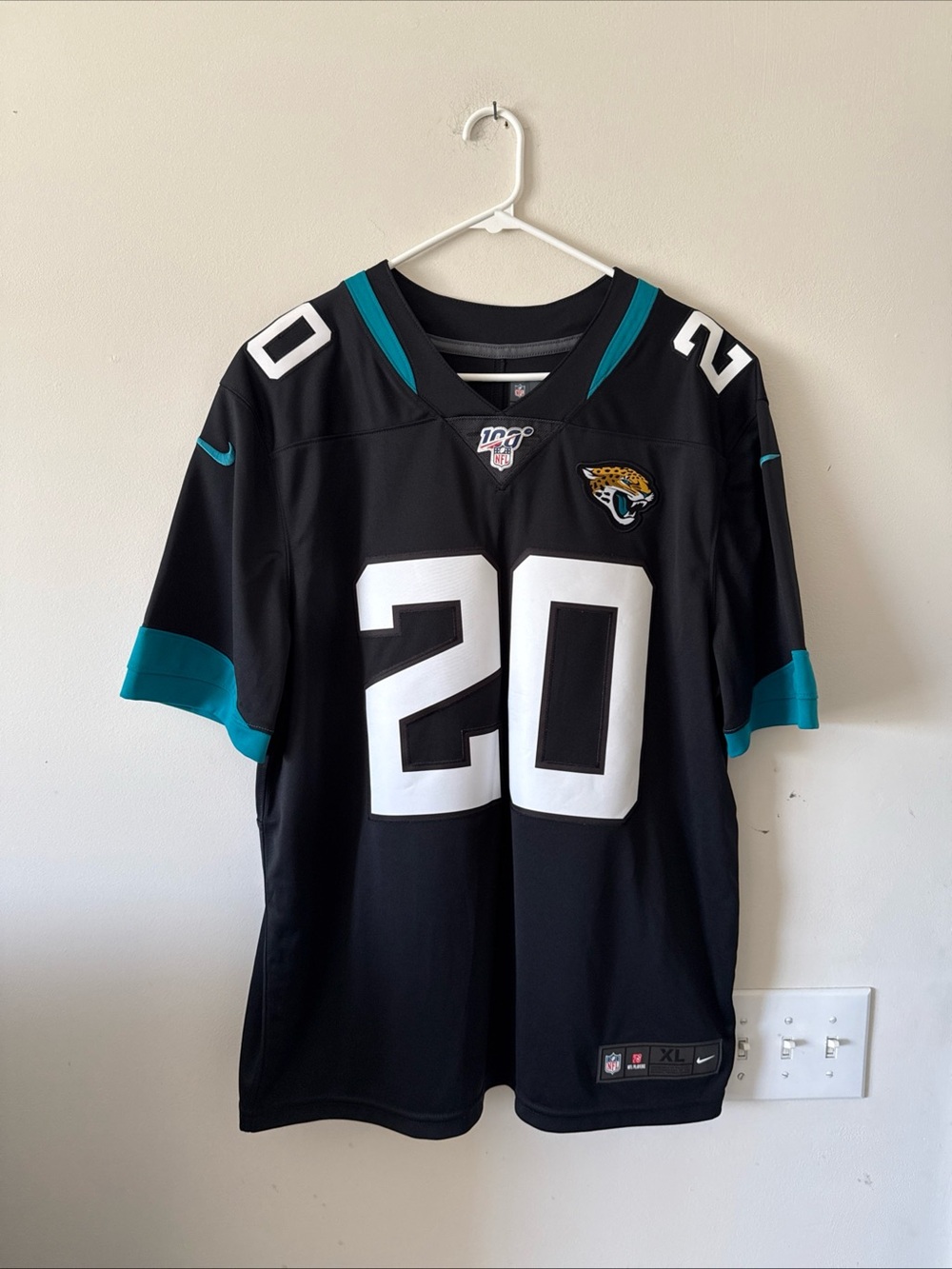 Men's Nike Jalen Ramsey #20 Jacksonville Jaguars NFL 100 Vapor Lmtd Jersey Sz XL